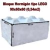 BLOQUE HORMIGON LEGO 90x60x60cm (0,54m2)